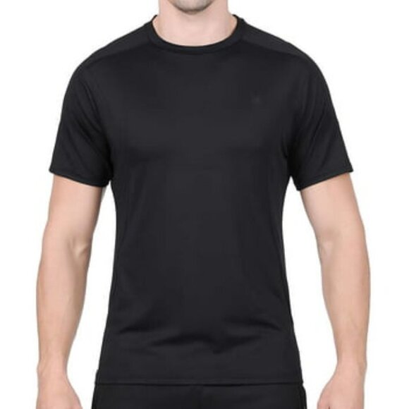 NWT - Spyder Active Men's Short Sleeve Black Tee – Size XL - Picture 1 of 5